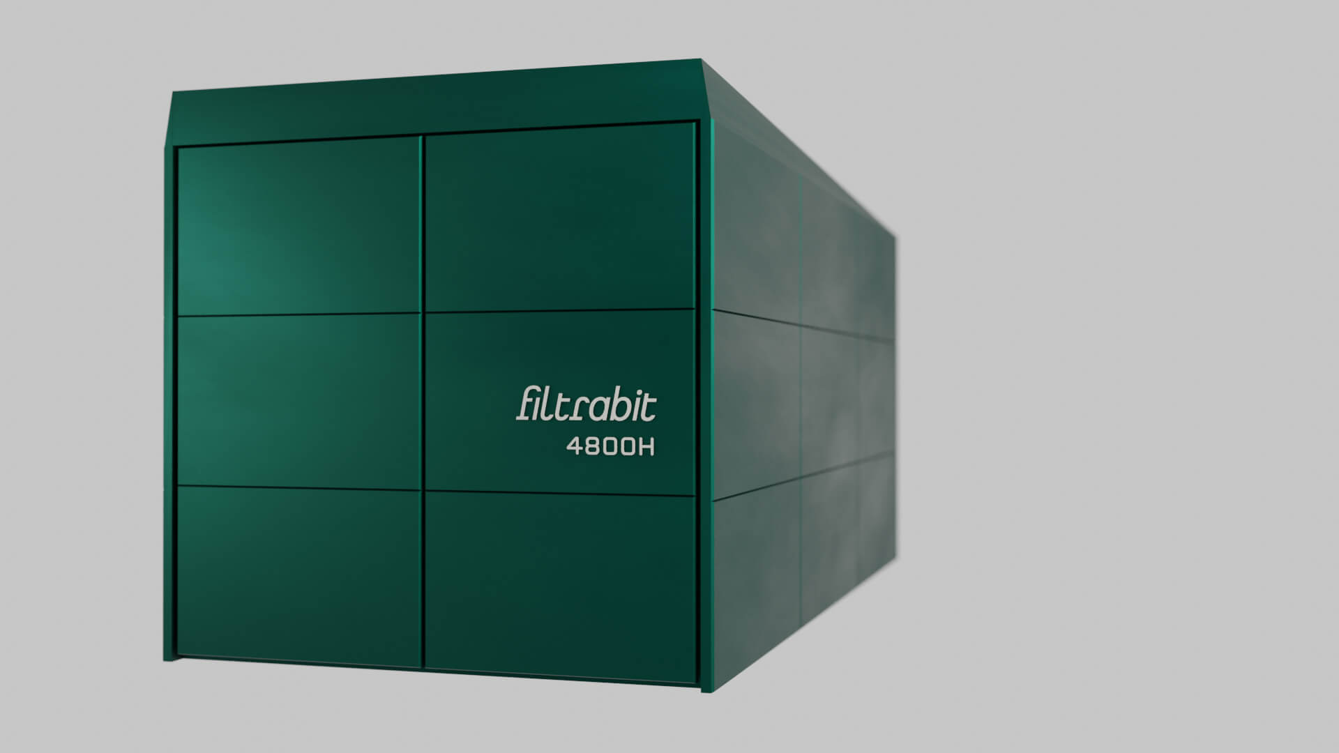 Filtrabit C4800H flow-dynamic filtration unit from the front.
