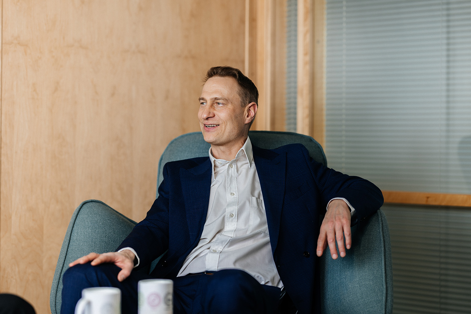 Antti Sallinen, Filtrabit International Sales Manager at the office.