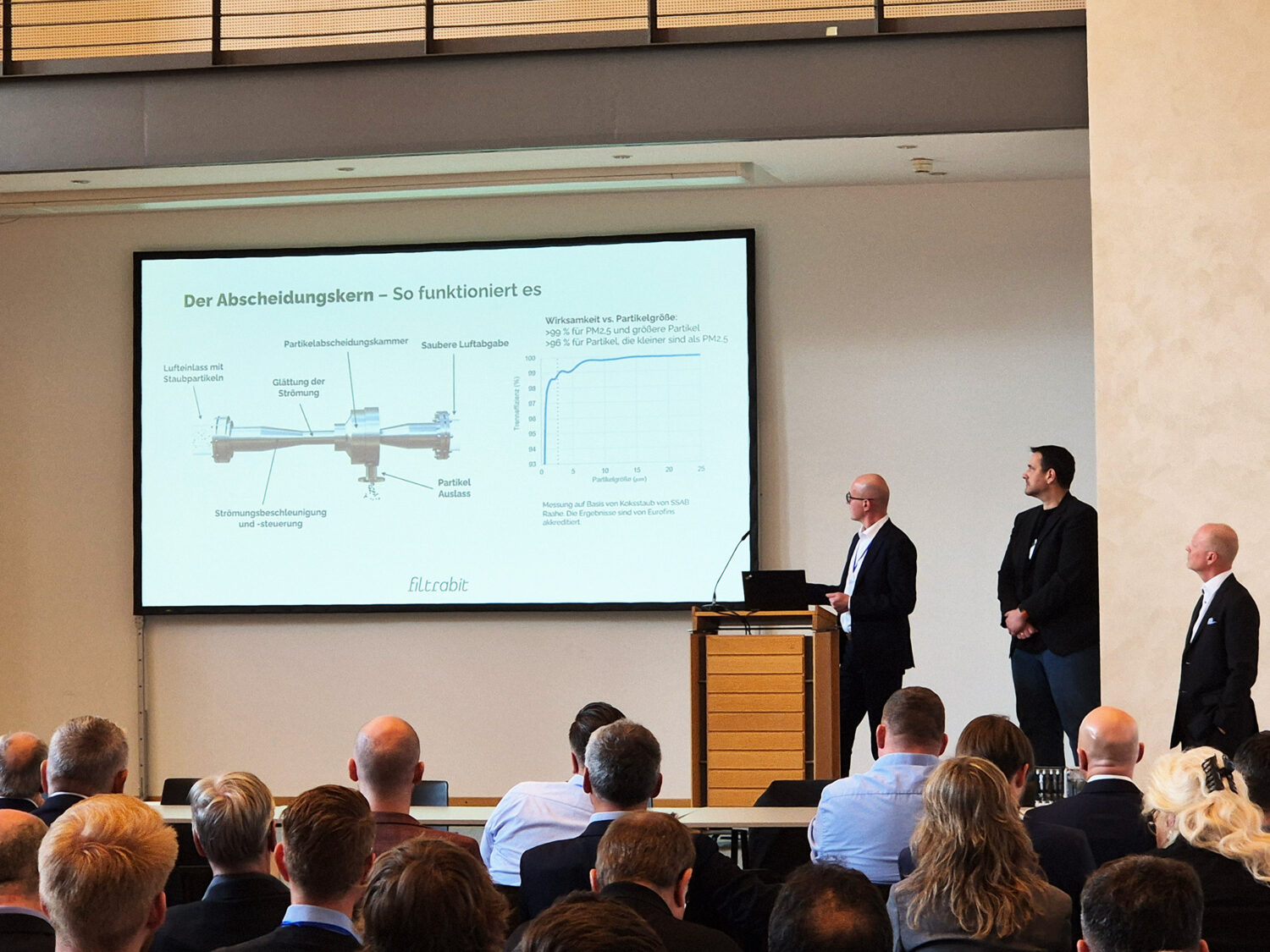 Filtrabit CPO Jyri Tolonen presenting at the International Conference on Cokemaking Technologies by VDKF.