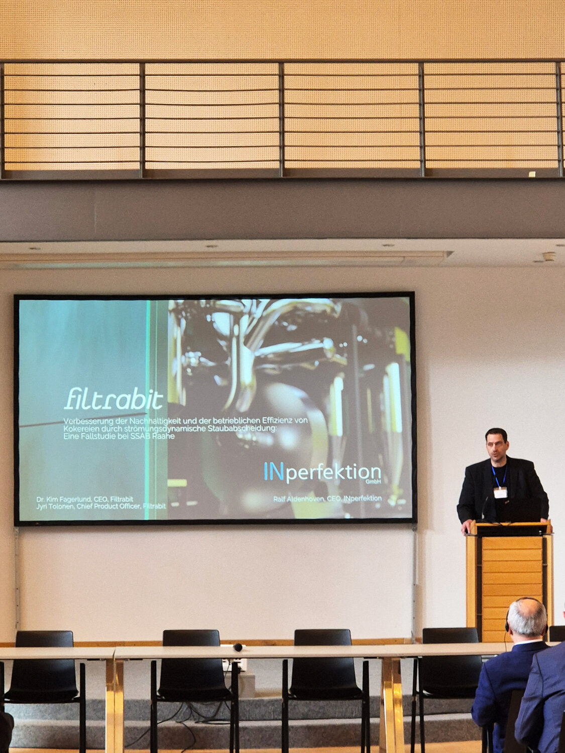 Ralf Aldenhoven, INperfektion CEO, presenting at International Conference on Cokemaking by VDKF.